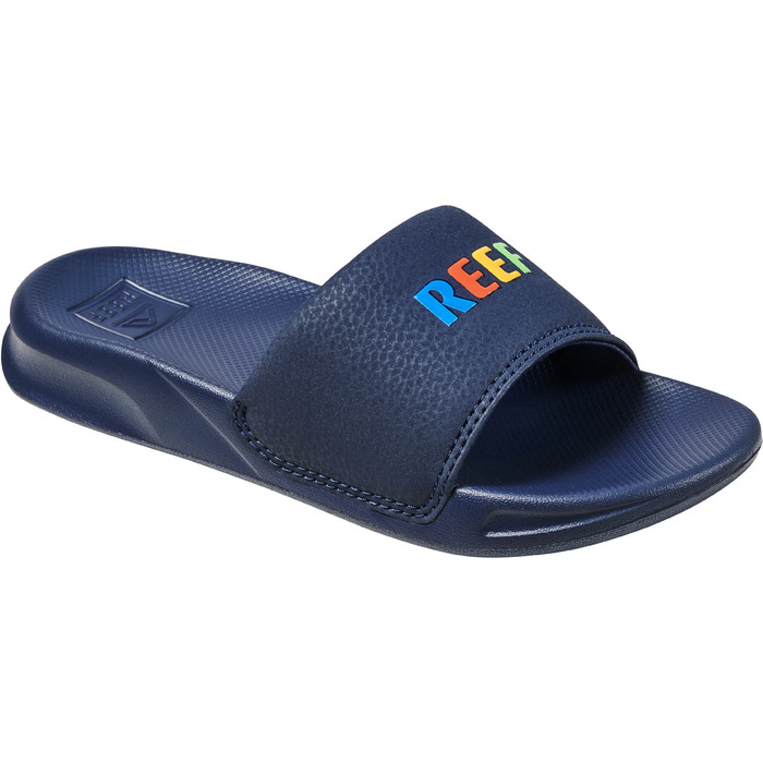 2022 Reef Kids One Slider Flip Flops CI7343 Reef Multi Accessories Footwear Wetsuit Outlet